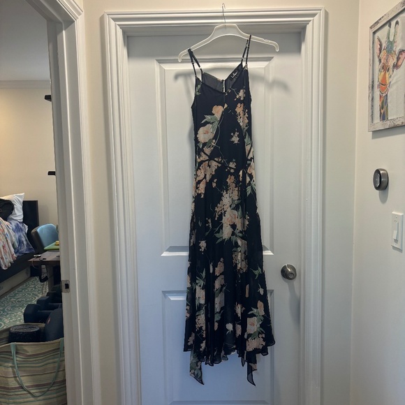 Lulus Feeling Freesia Navy Blue Floral Print Maxi Dress - Picture 5 of 15